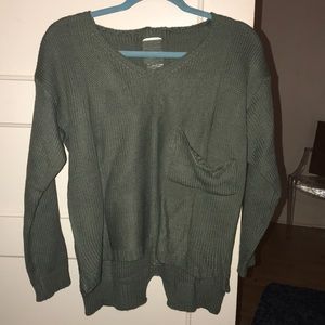 cute olive green sweater